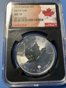 2022 Canada 1oz Silver Maple Leaf NGC MS69 - Picture 1 of 2