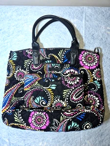 Vera Bradley Bandana Swirl Paisley Muster Umhängetasche Schultertasche mit Geldbörse - Bild 1 von 17