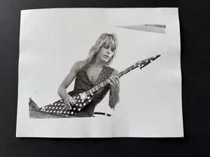 RANDY RHODES OZZY OSBOURNE VINTAGE BLACK/WHITE PHOTO DENNIS CAlLLIHAN 8" 10" - Picture 1 of 3