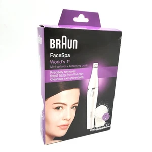 Braun FaceSpa Gesichtsepilierer Damen Gesichtsreinigungsbürste Haarentfernung Ef - Bild 1 von 8