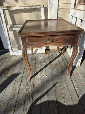 John Widdicomb French Provential Side Table With Front Drawer - Image 1 of 3