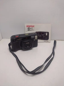 Pentax IQZoom 60 38-60mm AF Zoom Macro Point/Shoot Film Camera & Manual READ 1A - Picture 1 of 11