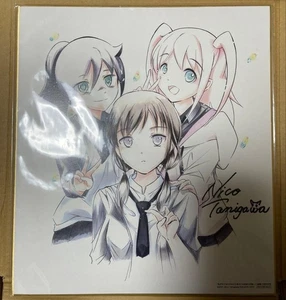 Watamote It’s You Guys’ Fault I’m Not Popular! Letrero de tablero autógrafo Shikishi - Imagen 1 de 1