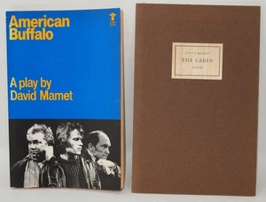 David Mamet The Cabin & American Buffalo 1st Edition Paperback Book RARE - Picture 1 of 4