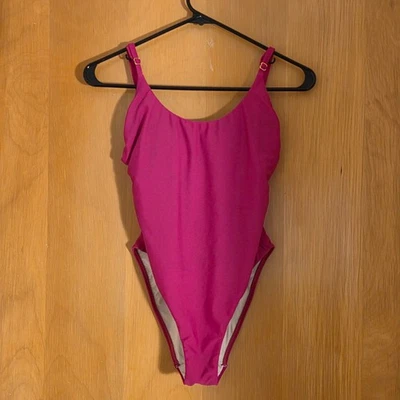 Traje de baño PQ PilyQ de una pieza con cucharada para mujer M rosa intenso correa ajustable Resort Foto 1 de 4