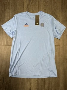 Adidas New York City FC Soccer Tee Women's T-Shirt Size Large NWT IP3300 - Picture 1 of 5