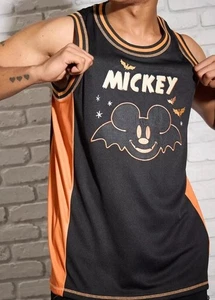 2025 Disney Our Universe Halloween Mickey Mouse Fledermaus Basketball Trikot L XL NEU - Bild 1 von 5