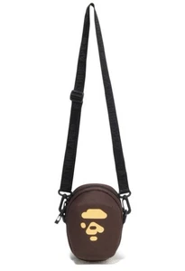 Authentic a bathing ape bape ape head mini shoulder bag brown new - Picture 1 of 10