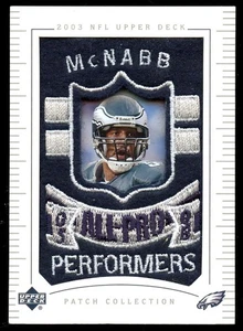Upper Deck UD Patch Collection All Pro Performers #153 2003 Donovan McNabb  - Imagen 1 de 2