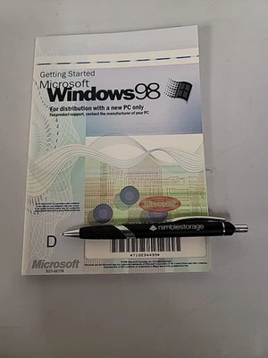 Microsoft Windows 98 Manual + Key Book - Image 1 of 3