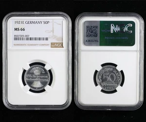 1921E GERMANY 50P NGC MS 66 - Picture 1 of 5