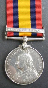 GB Original Medal: Boer War QSA, Orange Free State, Pugh, 3rd Hussars - Picture 1 of 4