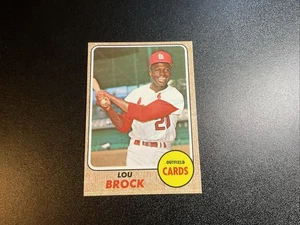 1968 Topps - High # Lou Brock #520 High Grade, Ink On Back - Bild 1 von 2