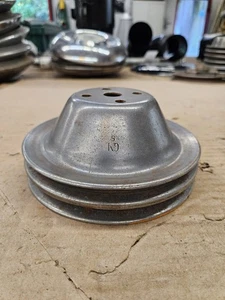 1968 1969 1970 C3 Corvette 2-Groove Water Pump Pulley--GM #3876846 DJ SBC BBC - Bild 1 von 15
