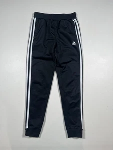 Pantalones deportivos Adidas para niños medianos 10/12 negros blancos 3 rayas - Imagen 1 de 5