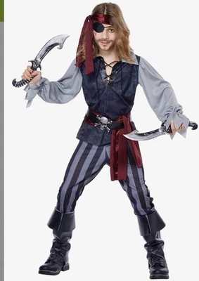 Disfraz California Canalla de Mar / Pirata - Niño Niños Niños GRANDE Halloween 00634 Foto 1 de 4