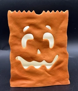 PartyLite Halloween Luminary P7254 Pumpkin Jack O Lantern 6 Inch RETIRED - Picture 1 of 8