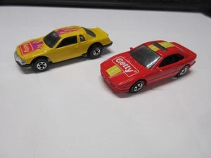 2 Getty Gas Sta Promo Hot Wheels 1992 BMW 850i rot & 1990 THUNDERBURNER gelb - Bild 1 von 17