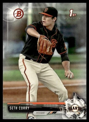 2017 Bowman Draft Seth Corry San Francisco Giants #BD-79 - Image 1 of 2