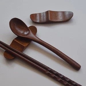 4 Pcs Wooden Chopstick Stand Japanese Style Chopsticks Rack Reusable - Picture 1 of 12