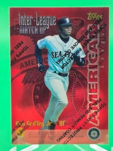 1996 Topps Inter-League Finest #ILM 3 Ken Griffey Jr. / Dante Bichette W/coating - Picture 1 of 2