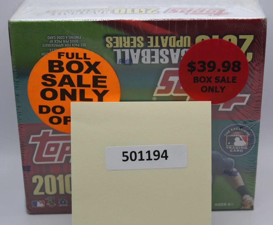 (501194) Topps 2010 Baseball UPDATE SERIES Factory Sealed 24 packs/12 cards per - Image 1 of 4