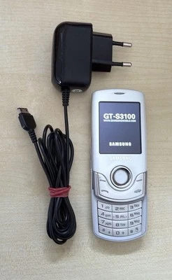 Samsung GT-S3100 Silber Weiß Händler, Geprüft, Volle Funktion, Accu Neu, Wie Neu - Bild 1 von 3