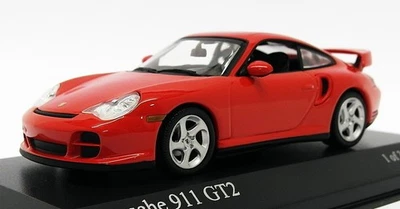 Minichamps 1/43 Scale 430 060120 - 2001 Porsche 911 GT2 - Red - Image 1 of 4