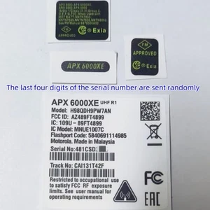 For Motorola APX6000XE Radio Speaker Grille Aluminum Plate Body Case Label Badge - Zdjęcie 1 z 5