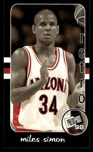 1998-99 Press Pass '98 Retro Mini Miles Simon Arizona Wildcats #25 - Picture 1 of 2