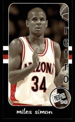 1998-99 Press Pass '98 Retro Mini Miles Simon Arizona Wildcats #25 - Image 1 of 2