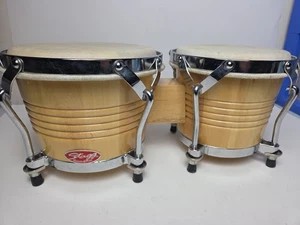 Vintage Stagg Traditional Tunable Wood Bongo Drums - Bild 1 von 4