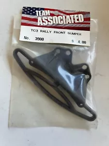 Vintage RC Team Associated TC3 Rally Front Bumper Black 3980 ASC3980 NEW Parts! - Picture 1 of 2