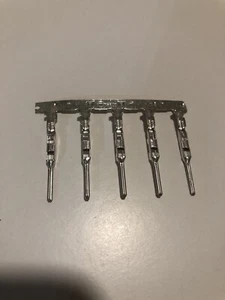 Strip of 5 Sicma-3 Crimp Terminal Contact, Male, 0.35mm² x 0.75mm², Tin Plating - Picture 1 of 3