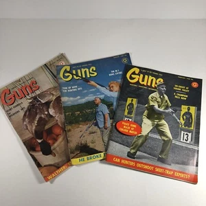 Vintage (Lot Of 3) 1960 & 1961 Guns Hunting Shooting Adventure Magazine - Picture 1 of 10