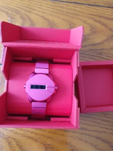 Diesel Baby Chief Men's All Pink Digital Dial Bracelet Watch DZ2206 RRP £199 - Picture 1 of 19