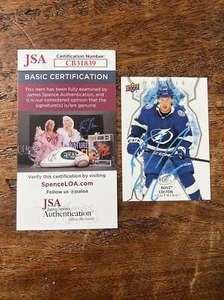 Ross Colton IP Signed Upper Deck Ice RC Card JSA Coa Lightning Autographed - Picture 1 of 3
