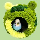 5.5*5.5*4.7 Inches Bird Nest Green Thickened Plush Nest Parrot Snuggle Hut