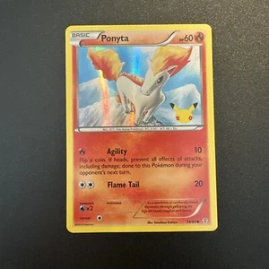 Pokémon TCG Ponyta Generations 14/83 Holo Common 20th special edition - Picture 1 of 4