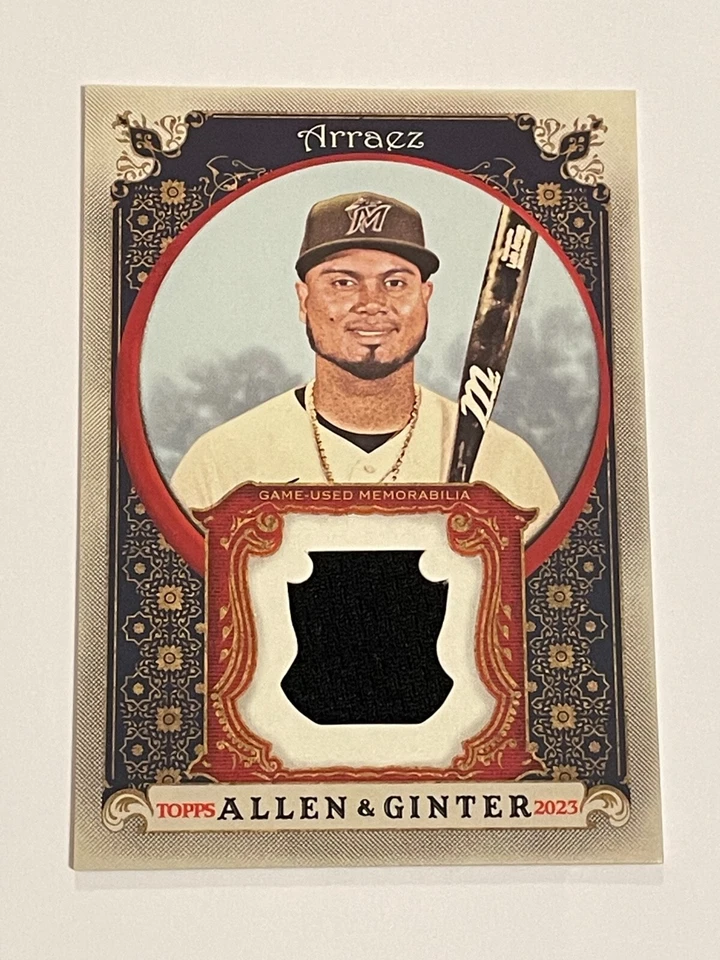 2023 Topps Allen & Ginter Baseball Relic (B) - Luis Arraez - Miami Marlins - Image 1 of 2
