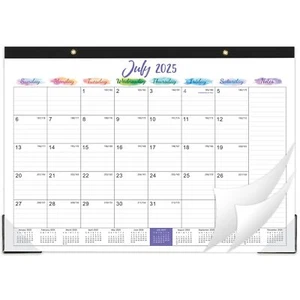 18-Month Desk Calendar 2025-2026, Large 17’’ X 12’’, July 2025 - December 2026 - Picture 1 of 7