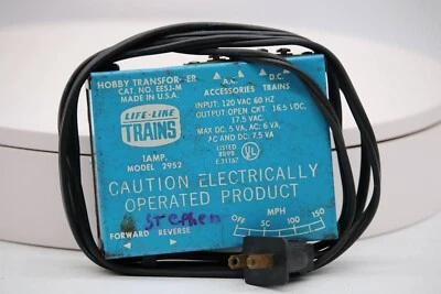Transformador hobby realista azul 120V 50 Hz. Probado. Escrito a escala 1:87 HO Foto 1 de 4