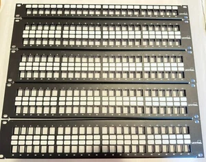 LEVITON UNLOADED PATCH PANELS (5pcs) + 190 CAT6 JACKS - Picture 1 of 3