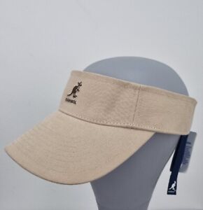 Kangol Visor Cap Cotton, One size, Beige, New with Tags