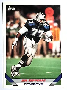 JIM JEFFCOAT Dallas Cowboys, Bills 1993 Topps Football Card #549 - Picture 1 of 2
