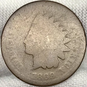 1869 1C Indian Head Cent / Penny ||| LOWBALL und Problemfrei! PO01?? - Bild 1 von 2