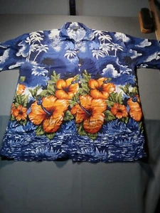 Banana Split Short Sleeved Button Up Tropical Print Men's Size XXL - Picture 1 of 7