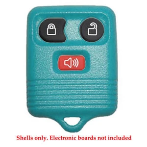 Remote Fob Case Shell 3B Compatible with Ford Rubber Button Pad Light Blue - Picture 1 of 5