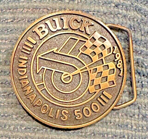1981 Indianapolis 500 Collector Patches & Belt Buckle - Buick Indy 500 Pace Car Cover
