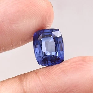 AAA Cuscino Sciolto Zaffiro Blu Pastello Naturale Ceylon Taglio Pietra Preziosa 11x9MM-5,60Ct - Foto 1 di 4